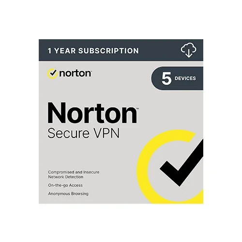 Norton Secure VPN for up to 5 Devices 2026 product artwork