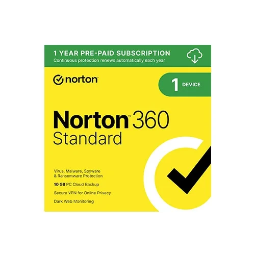 Norton 360 Standard – 1 Device, 1-Year Retail License (Digital Delivery) product artwork