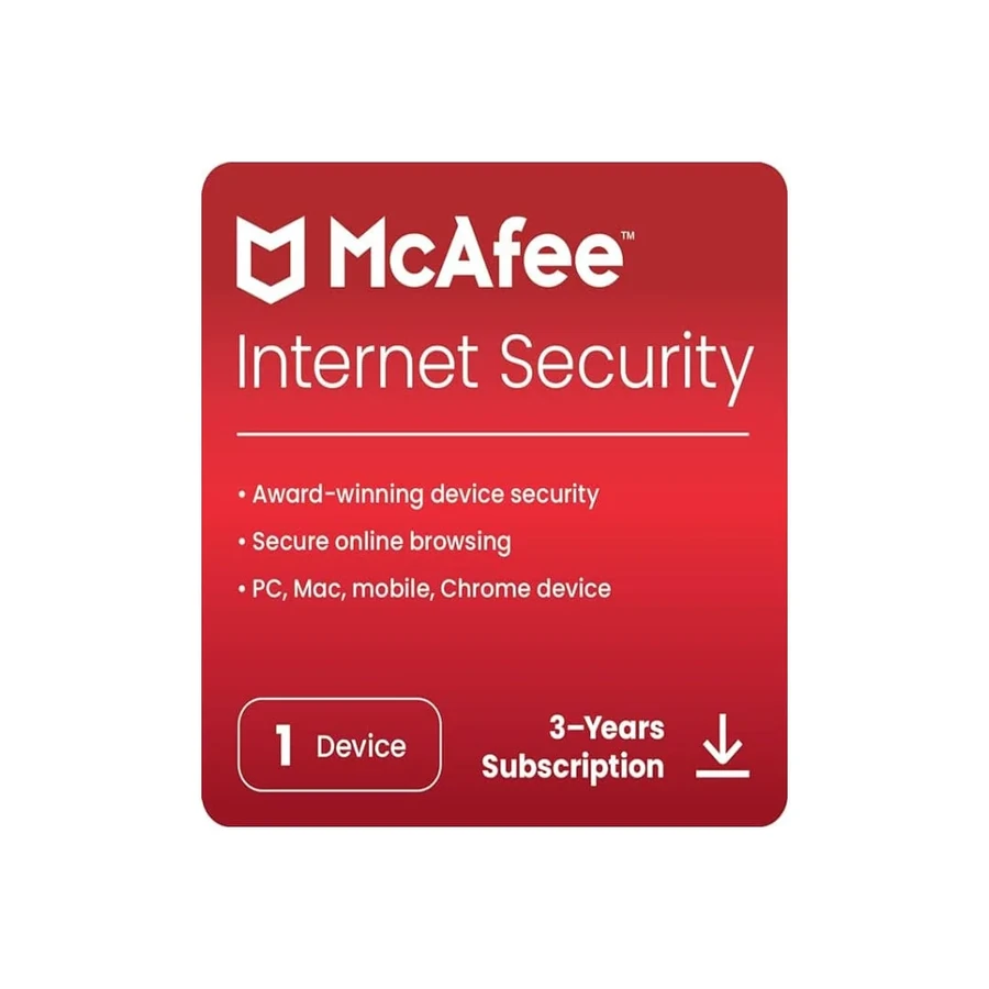 McAfee Internet Security, 5 Device, 2026 product artwork