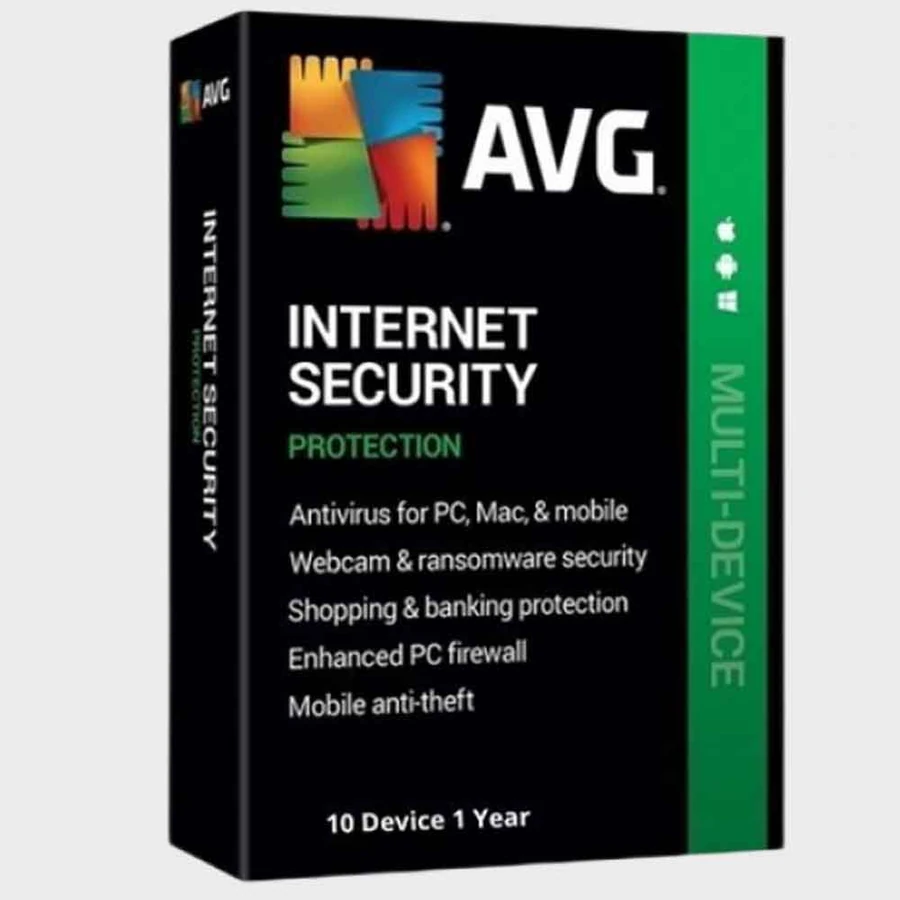 Avg Internet Security – 10 Device 1 Year product artwork